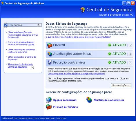 Capítulo 16 Laboratório/Aluno 16.3.2 Laboratório: Configurar Windows XP Firewall Introdução Imprima e conclua este laboratório.