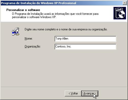Capítulo 5 Laboratório/Aluno A Instalação do Windows XP Professional apaga a unidade de disco rígido, formata a unidade e copia os arquivos de instalação do CD para a unidade de disco rígido.