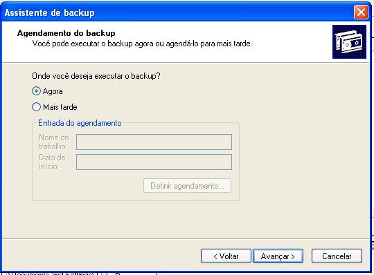 Capítulo 5 Laboratório/Aluno Etapa 12 Clique em Substituir os backups