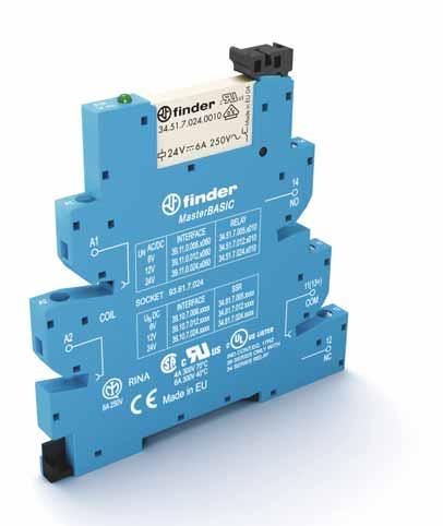 em estado sólido (opções de 0.1A em 48V DC, 2A em 24V DC e 2A em 240V AC) Silencioso, alta velocidade de comutação e longa vida elétrica.11/.01.10/.