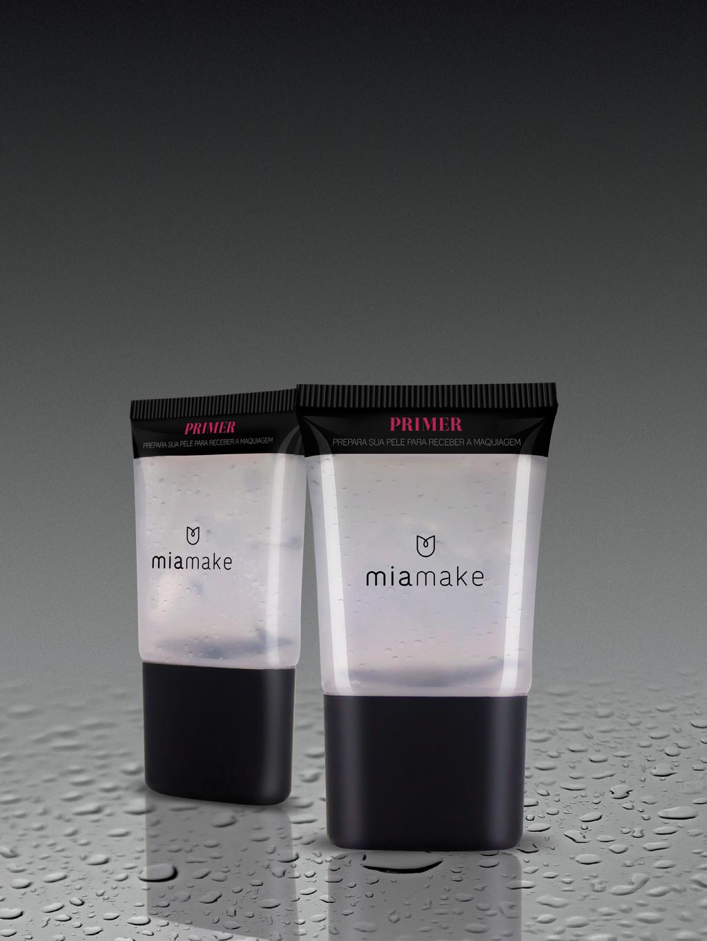 PRIMER Cod.: 11013 O Primer Mia Make é um gel incolor que prepara a pele, proporcionando uma boa aplicação e fixação para a maquiagem.