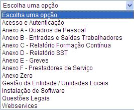 2) Escolha qual o Tipo de pedido Atenção: Preferencialmente, as questões associadas a diferentes conteúdos ( Tipo de pedido) devem ser registadas em diferentes pedidos de apoio.