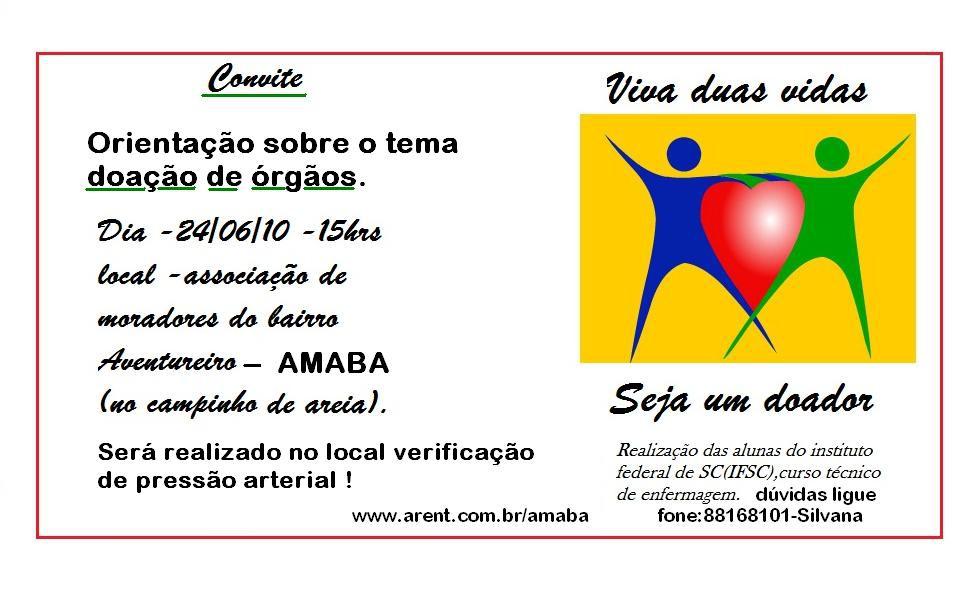 Questionário para pesquisa Preencha as lacunas correspondentes com um X. 1-Qual o seu grau de escolaridade? ( )de 1 a 4 série ( )de 4 a 8 série ( ) 2 grau completo 2-Você é um doador de órgãos?