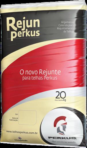 REJUNPERKUS O RejunPerkus é uma argamassa colorida, impermeável para fixação e rejuntamento de cumeeiras (horizontais ou inclinadas) e meia telhas.