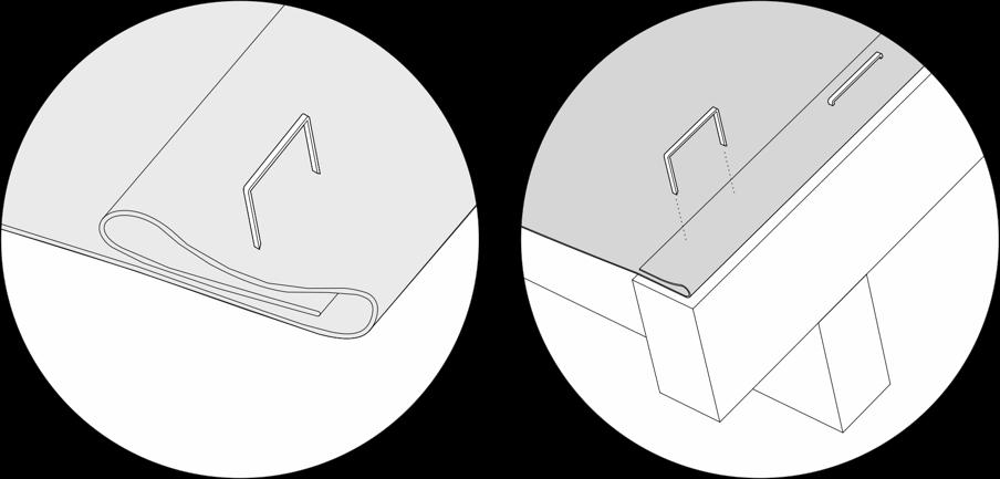 ESPECIFICAÇÕES TÉCNICAS Reflexividade: 95% Emissividade: 5% Peso Básico: 145 160 g/m² Resistência à tensão longitudinal: 88N/15mm (média) Resistência à tensão