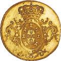 402* Ouro Meia Peça 1807 c.i. RARA SOBERBA 2000 30.02 JR.28 Amoedação: 483 Colecção Abecassis, Sotheby s - 10 Novembro 1986, lote 387 As moedas de ouro batidas em Lisboa pelo príncipe D.