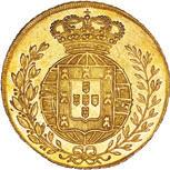 6 410* Ouro Peça 1824 c.s.