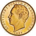 7 Ouro 10000 Reis 1885 SOBERBA 750