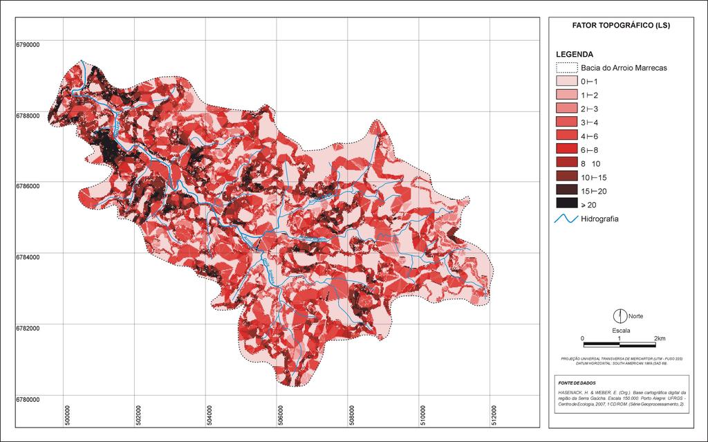 G. Cemin et al., Scientia Plena 9, 019901 (2013) 6 Tabela 1: Precipitação média mensal e fator erosividade (R) para a bacia do arroio Marrecas, RS.