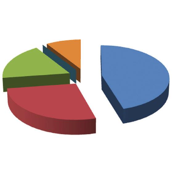 Em empresa privada 55% Em instituição pública 27% Em empresa de economia mista 0% Em atividade autônoma 9%