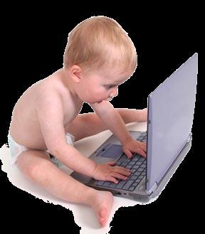 Têm contato com a tecnologia logo após o nascimento; Crianças com menos de dois anos