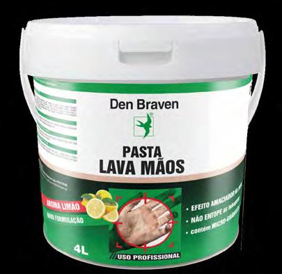 Limpeza Pasta Lava Mãos Fórmula especial para peles muito sujas. Não é agressivo para a pele. Alto poder de limpeza.