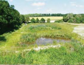 A dispersão da água dentro do campo reduz o risco da sua concentração: criar pequenos diques nas