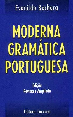 permanecendo pela presença de elementos como o título (Moderna Gramática Portuguesa) e o autor (Evanildo Bechara); e uma ideia do diferente, presentificada por outra data (de 1961 para 1999), outra