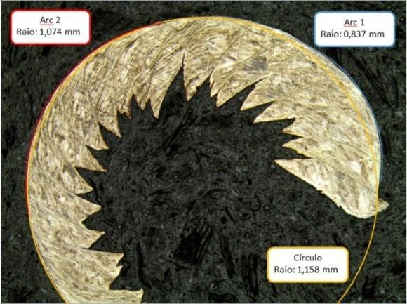 Durante o processo de torneamento foram utilizados insertos da marca Sandvik Coromant. Os insertos possuem quebracavacos do tipo cratera, conforme mostrado na Figura 1. Cratera Figura 1.