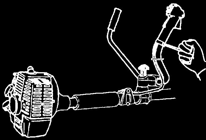 -B) Attach the engine to the clutch case (2) with the four screws or bolts () provided. NOTE for CG47EY (T) (Fig.