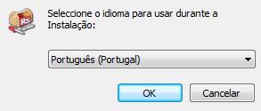 O programa de instalação também pode ser transferido e executado manualmente.