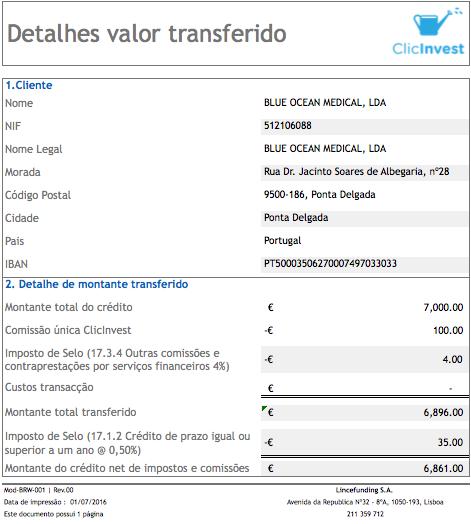 3) Quando receber os fundos na sua conta bancária não se esqueça das suas obrigações fiscais. Têm até ao dia 20 do próximo mês para liquidar um dos seguintes impostos de selo: 17