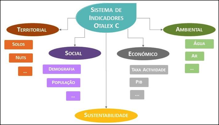 Figura 6 - Sistema de Indicadores OTALEX C:a) Estrutura do