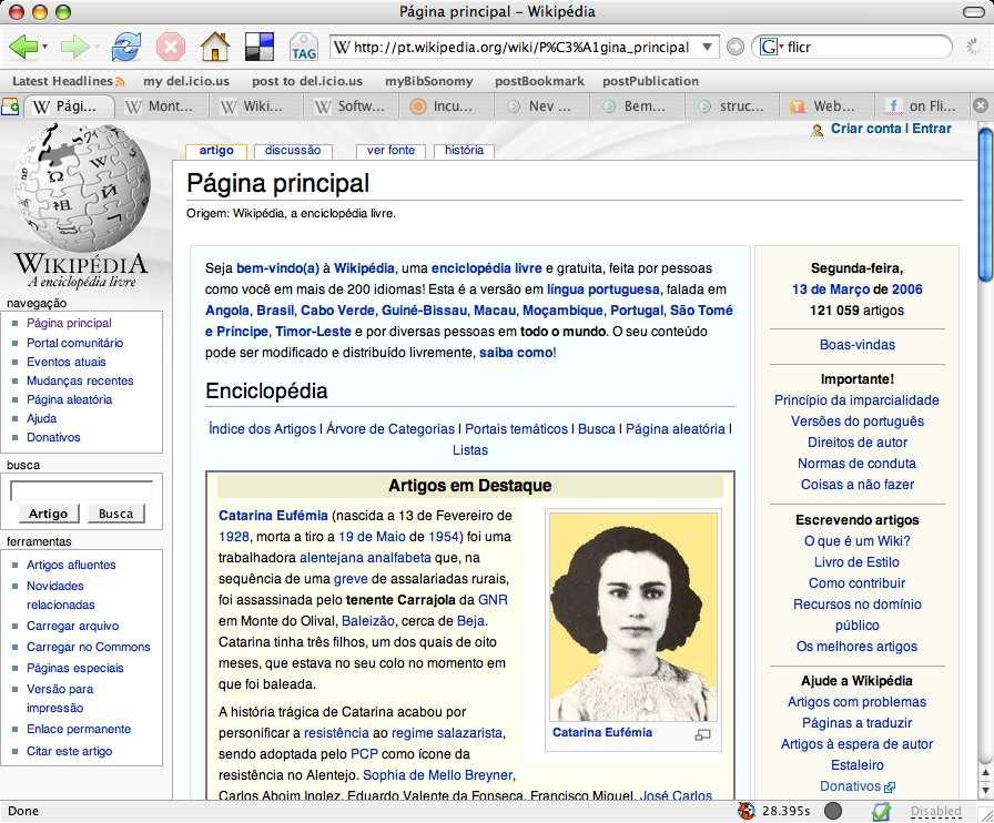 org/blog/ Wikipédia - a enciclopédia livre http://pt.wikipedia.org Incubadora Digital do TIDIA http://incubadora.fapesp.