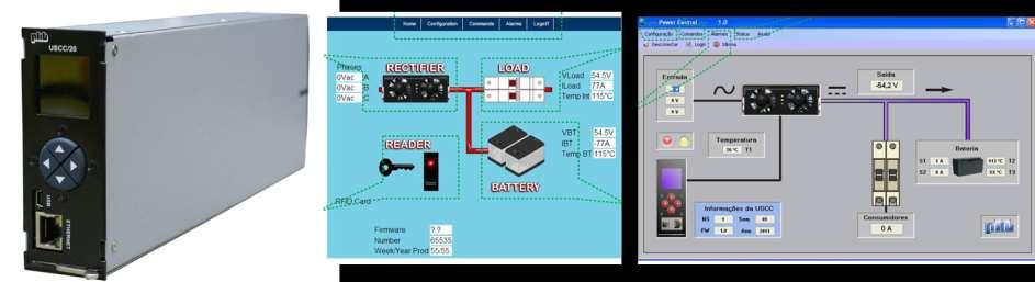 UNIDADE DE SUPERVISÃO E CONTROLE 17 Web Browser PHB Power Control Controle de carga da bateria e desconexão por subtensão; Controle do seletor de fonte de energia; Supervisão do