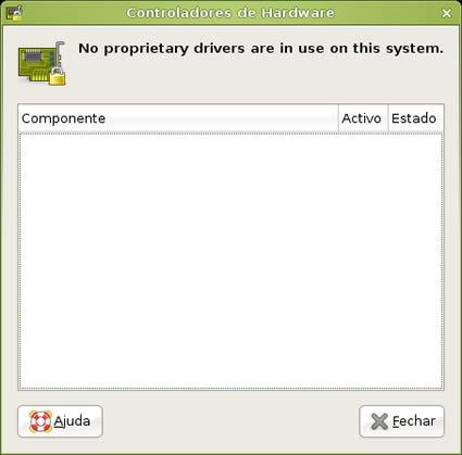 Como no Ubuntu podem verificar se usam Drivers proprietários, no meu
