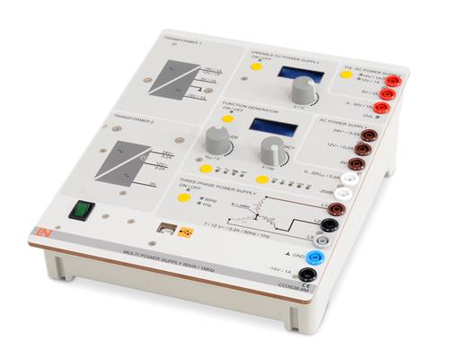 EloTrain power supplies EloTrain power supplies Multi-functional, compact power supply plus function generator and three-phase supply for all basic and advanced experiments in the areas of electrical