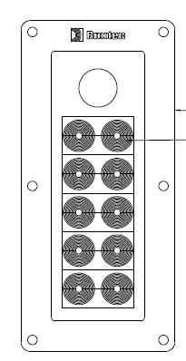 1.6 Bandejas para entrada de cabos Os gabinetes Mod. GPR-2017 permitem de escolher a entrada dos cabos, podendo ser ou pelo piso ou na parte superior traseira.