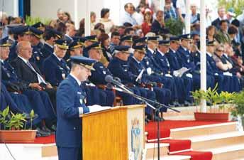 Durante a cerimónia, presidida pelo Chefe do Estado-Maior da Força Aérea, General Luís Araújo, decorreu a atribuição de um