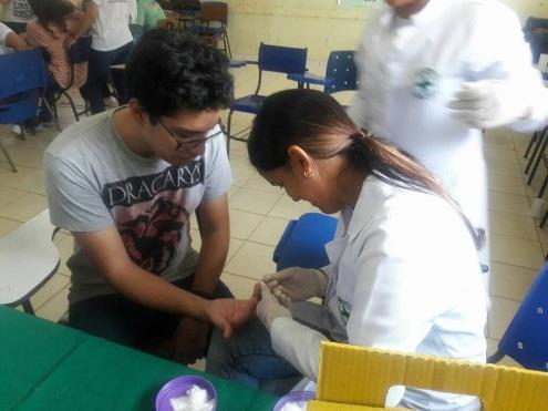 Projeto: Global Days Biomedicina em Ação na Comunidade Serra Baixa Colaboradores envolvidos 2 Alunos envolvidos 20 Os alunos do curso de