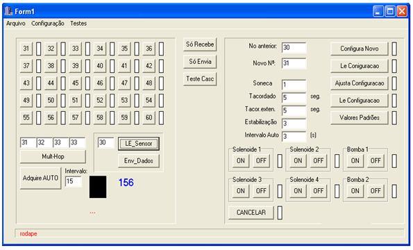 Interface de controle e aquisição de