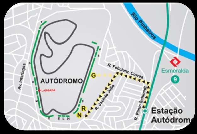 Características Gerais Informações Estação: Autódromo (Linha 09) Intervalo entre trens: 5 minutos (entre Pinheiros / Autódromo) Demanda atendida: Média 20.