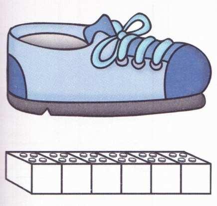 36 O Conceito de Unidade na Educação Pré-Escolar sola do sapato corresponde ao comprimento de seis peças de lego.