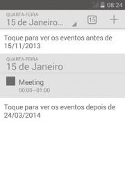 5 5.1 Calendário, Despertador e Calculadora Calendário Utilize o Calendário para manter um registo de reuniões importantes, compromissos, etc.