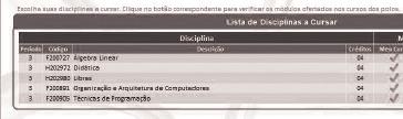 recuperação sugeridas automaticamente pelo sistema Passo 4 Consulte as datas dos encontros