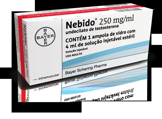 RESTABELECE A SAÚDE SEXUAL DO HOMEM 1 Reequilibra os níveis de testosterona por até 3 meses com uma única aplicação I.M. 2 Eleva os níveis de qualidade de vida e autoestima.