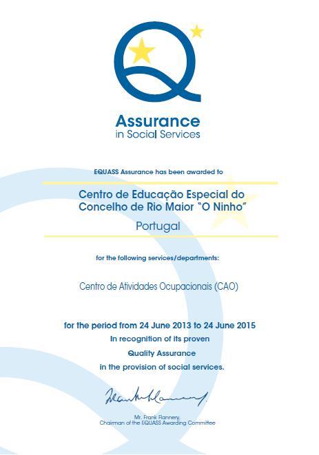 5 Contactos Centro de Educação Especial do Concelho de Rio Maior O Ninho Largo Padre Quartilho 2040-331 Rio Maior Telef: 243 995 383 Email: ceeninho@gmail.com Endereço Web: http://www.ceeoninho.