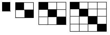 231 a) Quantos quadrinhos brancos deverá ter a sexta figura dessa sequência? b) Preencha a tabela.