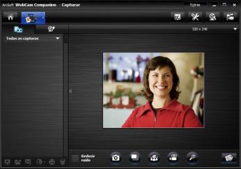 Gravando vídeo 1 Execute um dos seguintes procedimentos para abrir o ArcSoft Webcam Companion e entrar no modo de captura: Pressione o botão Gravar vídeo em sua câmera web.