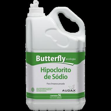 Diluição: Desinfecção: Hipoclorito a 1%. Hipoclorito de Sodio Butterfly Emb.: 1x5L Cód.Int.