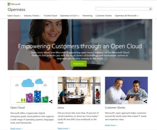 interoperabilidade http://openness.microsoft.