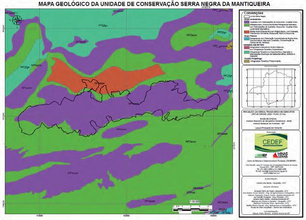 4.3. Geologia De acordo com os estudos de Oliveira & Marques (2014) a área proposta e adjacências estão inseridas no arcabouço geológico do Grupo Andrelândia e do Complexo da Mantiqueira.