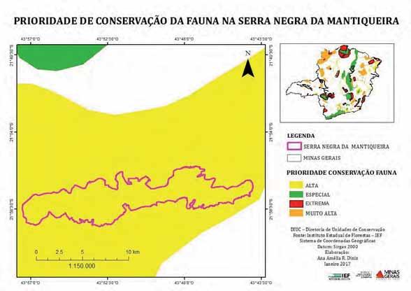 5.2. FAUNA A integridade da fauna é fator condicionante da vulnerabilidade natural e representa áreas que ainda apresentam certa integridade ecológica e, que, portanto, são mais vulneráveis à ação do