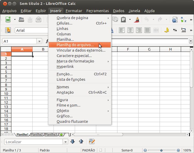 Trabalhando com Dados Externos no LibreOffice Calc Execute o