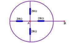 A e B, é: a) zero b) 5,0 Ω c) 10 Ω d) 60 Ω e) 135 Ω 38) (UF-PE) No circuito, qual a resistência