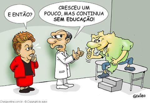 QUESTÃO 2 ANALISE a charge: Imagem disponível em: <http://paduacampos.com.br/2012/wp-content/uploads/2013/07/genildo13.jpg>. Acesso em 21 abr 2016.