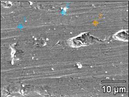 Ao analisar a dispersão de zircônio na superfície do aço observa-se uma tendência de maior quantidade de zircônio naqueles substratos onde houve melhor