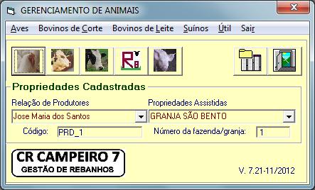 Apresentação O Sistema de Gestão Técnica de Rebanhos do CR Campeiro 7 abrange o gerenciamento da atividade leiteira no âmbito de uma propriedade rural, considerando aspectos relacionados a