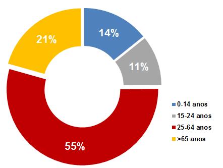 Em 2011, 21% da população residente na Z.