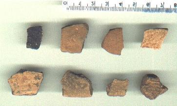 Alguns materiais líticos recuperados no sítio arqueológico Fazenda Visconde 5,